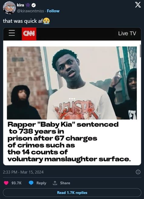 baby kia aressted|baby kia prison sentance.